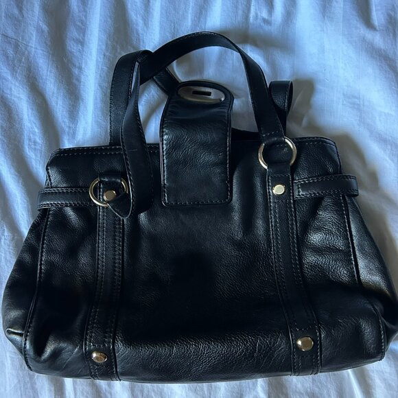 Michael Kors Black Leather Shoulder Bag - Picture 2 of 6